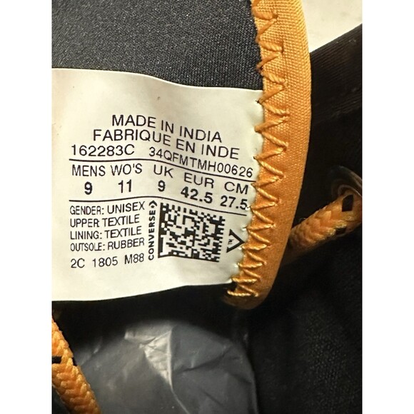 NEW Converse Mens Size 9 Chuck 70 Tech Hiker High Top Sneakers Teal Field Orange - Picture 9 of 9